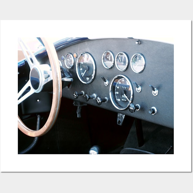 British Car classic Cobra Wall Art by Beate Gube